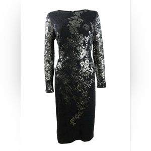 Xscape sequin lace midi dress!